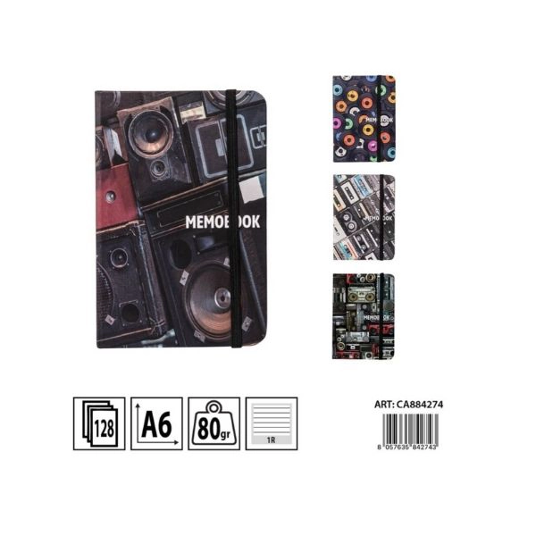 Taccuino A6 Copertina Rigida 128 Pagine 80g