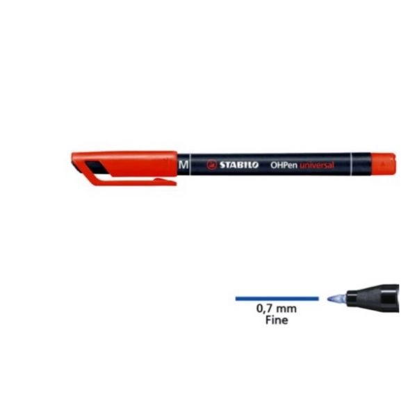 Pennarelli Stabilo OHPen F Rosso 10pz 842/40