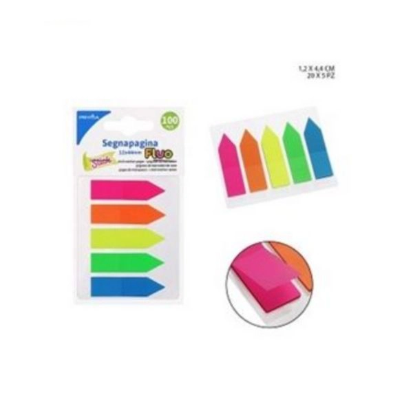 STICK SEGNAPAGINA FLUO 1X4CM 100PZ
