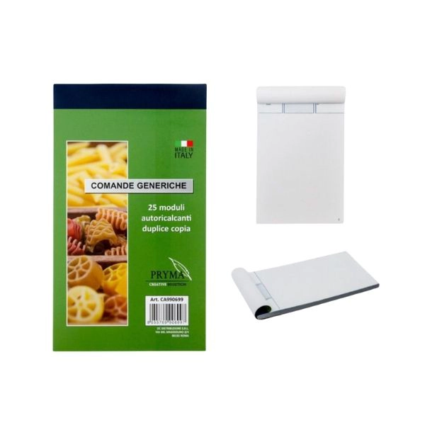 Blocco Comande Generiche 2 Copie 25/25 FG 10x17 cm