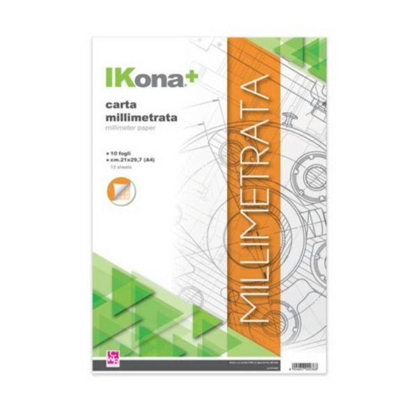 Carta Millimetrata in Blocco Ikona+ - Formato A4