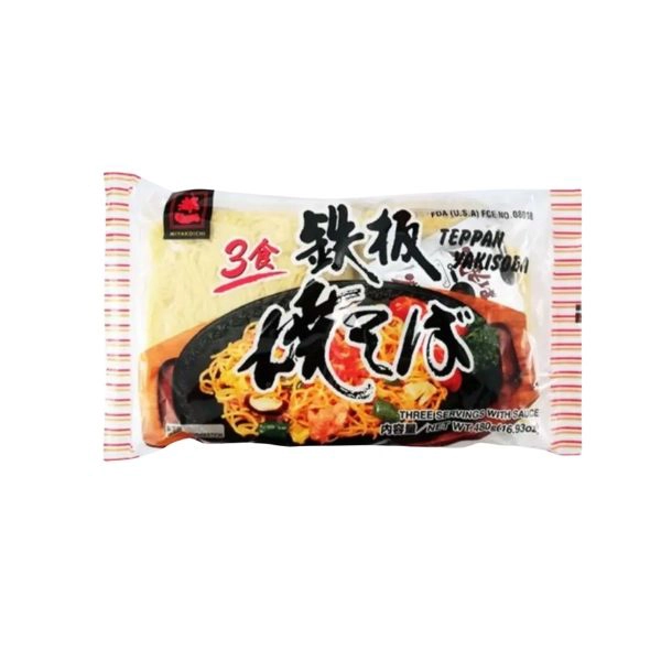 Miyakoichi Yakisoba Noodles With Sauce Sachets (3*160g) 480g