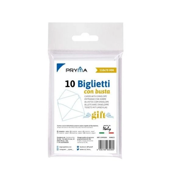 Biglietti con Busta Bianco 11x7 cm