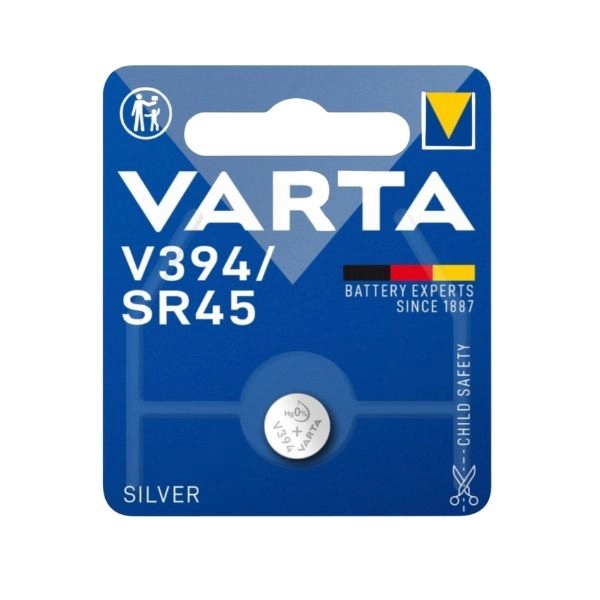Varta V394 Batteria a Bottone SR45 Argento-Ossido 1.55V