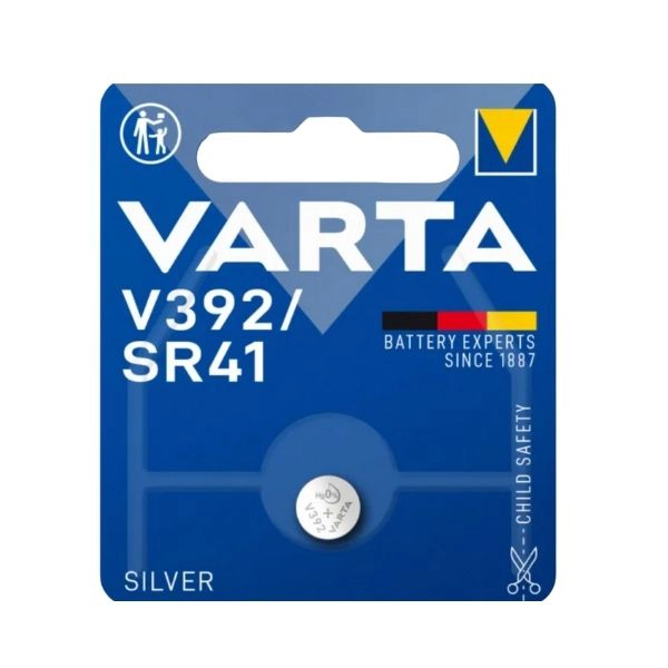 Varta V392 Batteria a Bottone SR41 Argento