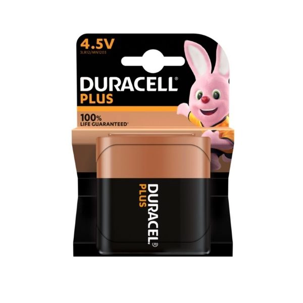 Duracell Plus 100 4.5V MN1203 Batteria Piatta