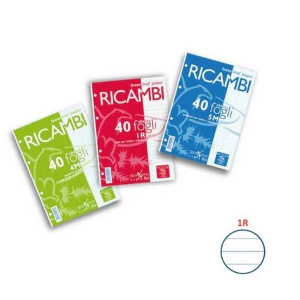 Pigna Ricambi Rinforzati A5 - 40 Fogli