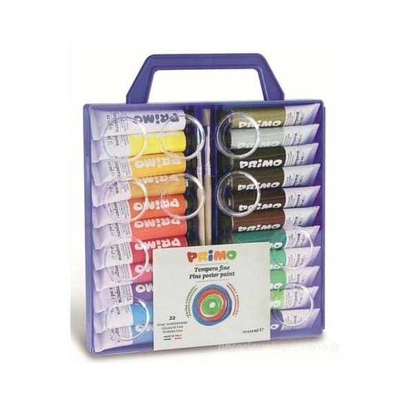 Primo Scatola 22 Tubetti Tempera Fine