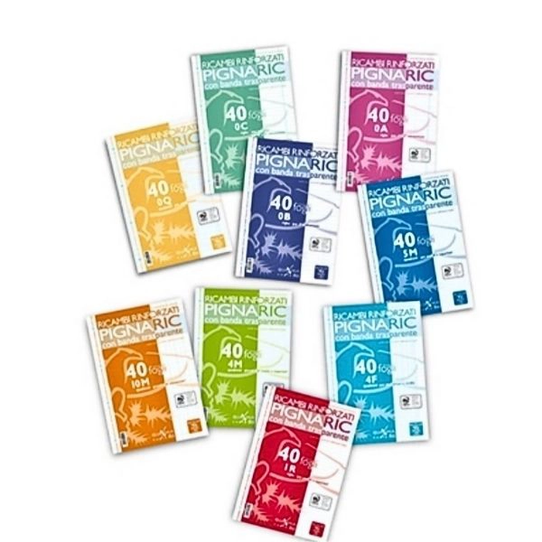 Pigna Ricambi Rinforzati A5 - Quadretti 5mm - 40 Fogli