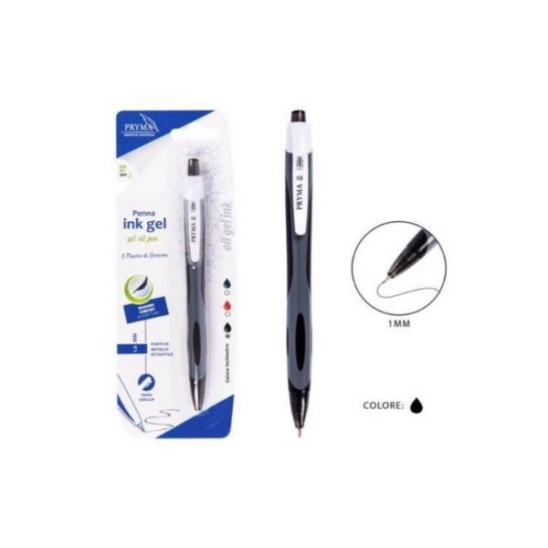Pryma - Penna Olio Gel 1.0mm Nero