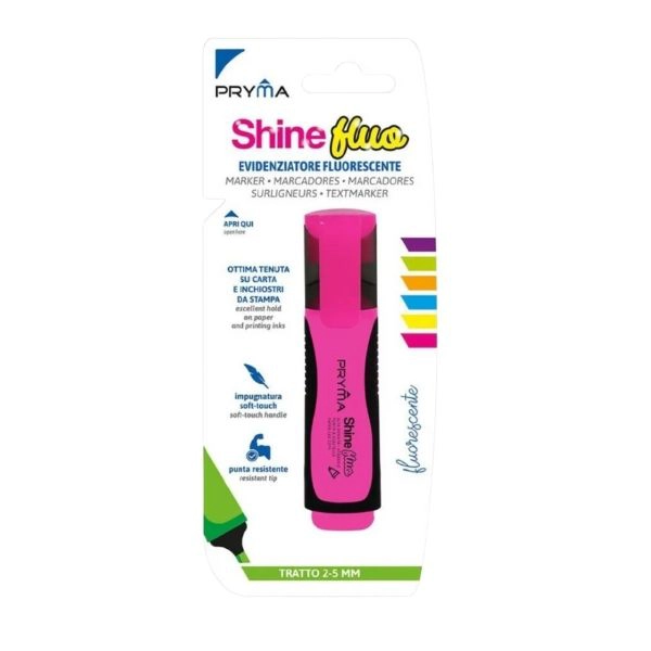 Evidenziatore Pryma Shine Fluo - Rosa Fluo