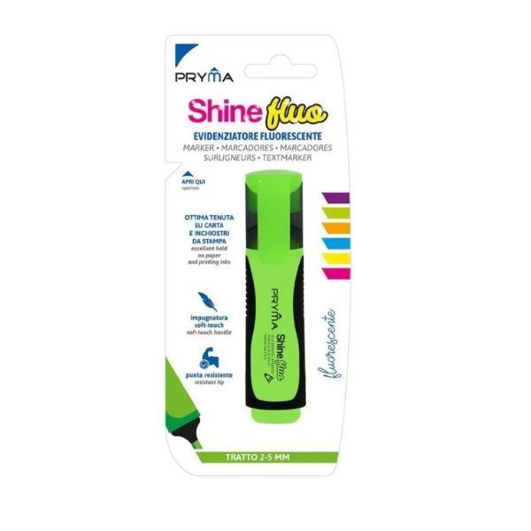 Evidenziatore Pryma Shine Fluo - Verde Fluo