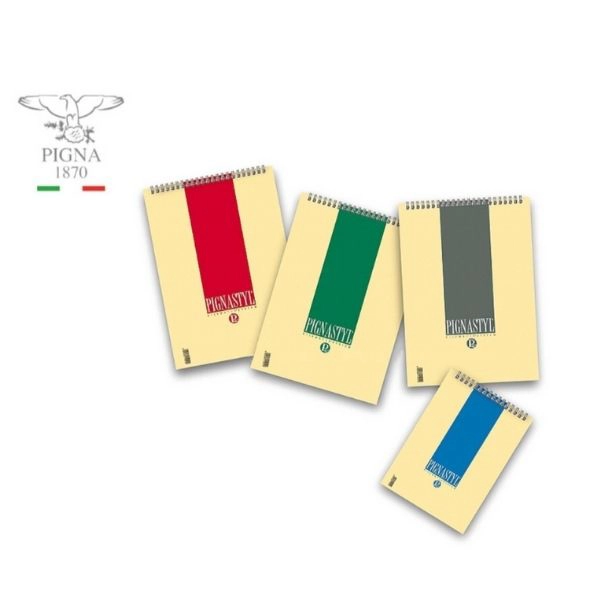Block Notes A4 Spiralato Pigna Stile - Rigatura 5M