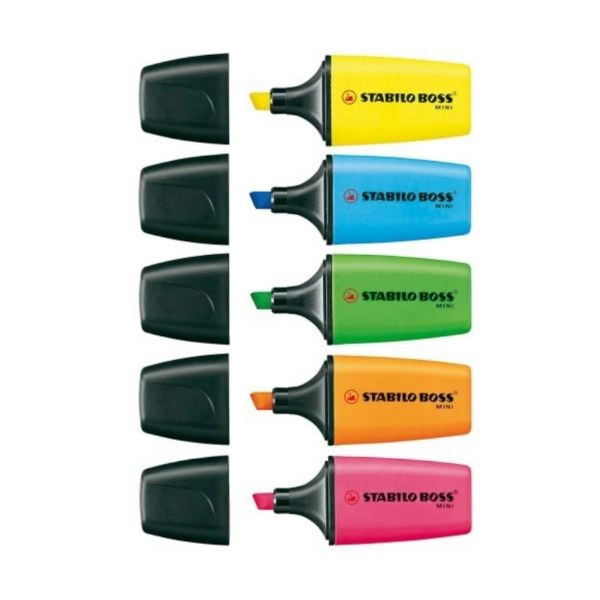 Evidenziatori Stabilo Boss Mini - Set da 5 colori