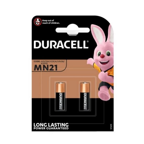 A23 (MN21) Alcalina – Duracell – Blister da 2 Pezzi
