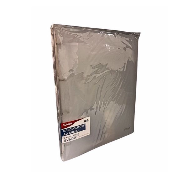 Raccoglitore ad Anelli A4 Sunlux - 4 Anelli