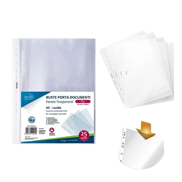 Pryma - Buste Porta Documenti A5 Lucide
