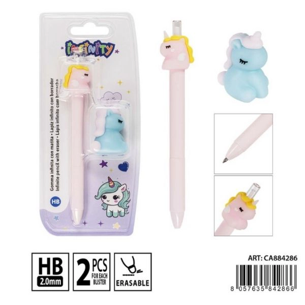 Matita Infinita con Gomma - Set 2 Pezzi