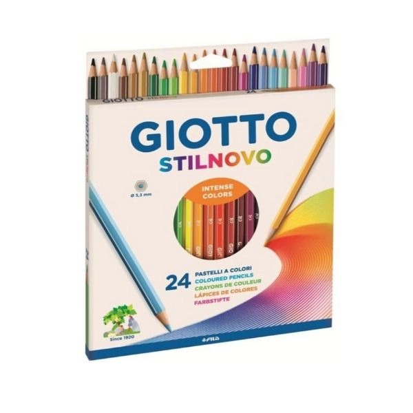 Pastelli Giotto Stilnovo - Set 24 colori intensi