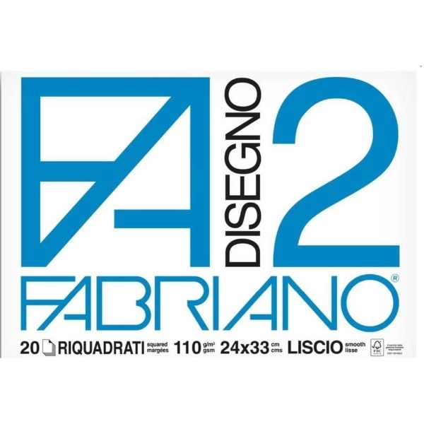 Blocco Fabriano F2 24x33 cm - 20 fogli
