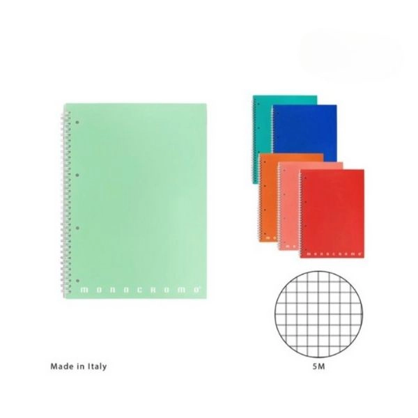 Pigna Monocromo Quaderno Maxi Spirale