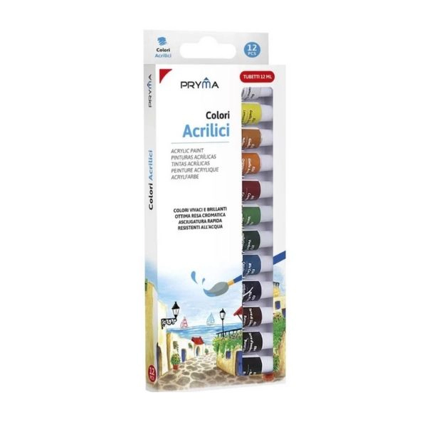 Pryma Colori Acrilici Set 12 Colori 12m