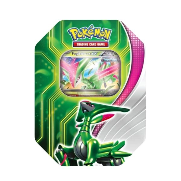 Tin da Collezione Fogliaferrea Ex – Pokémon Scarlatto e Violetto Scontro Paradossale – Italiano