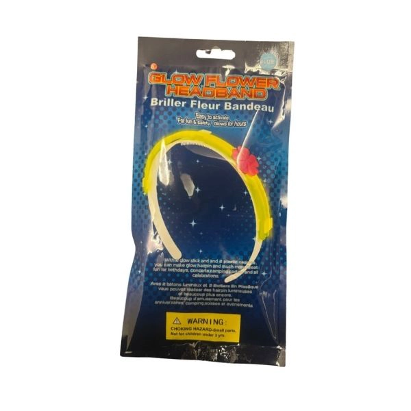 Cerchietto Luminoso con Fiore - Glow Flower Headband (5PZ)