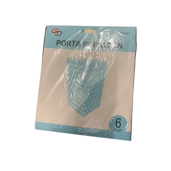 Set di Scatole Porta Popcorn - 6 Pezzi (Colore Blu)