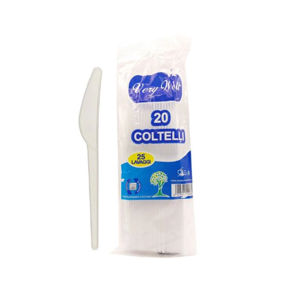 Very Well Coltelli Riutilizzabili in Plastica 17 cm