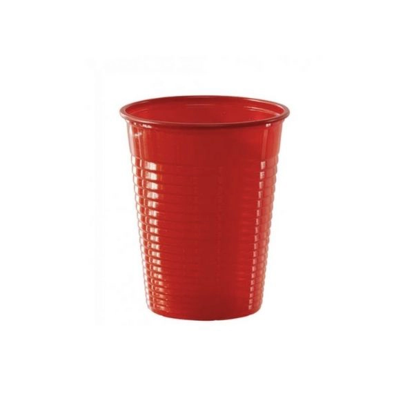 Bicchieri di Plastica Monouso Rosso 200cc