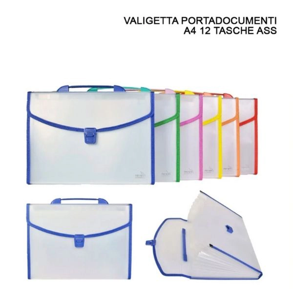 Pryma - Valigetta Portadocumenti A4 con 12 Tasche