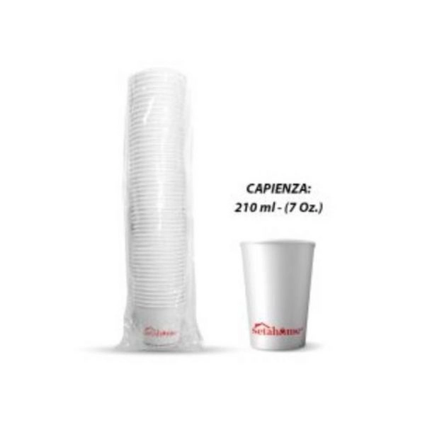 Bicchieri di Carta Bianchi 210ml