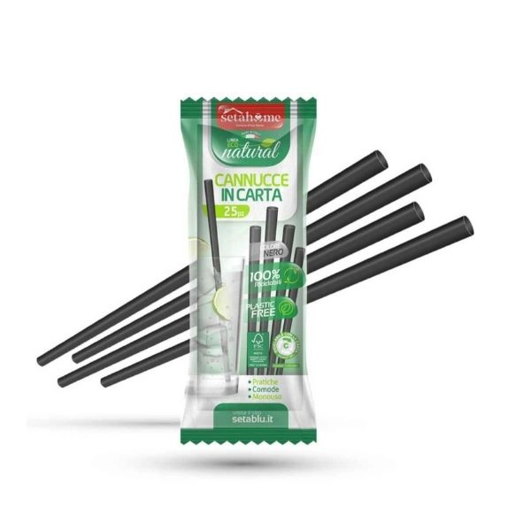 Cannucce di Carta Nere