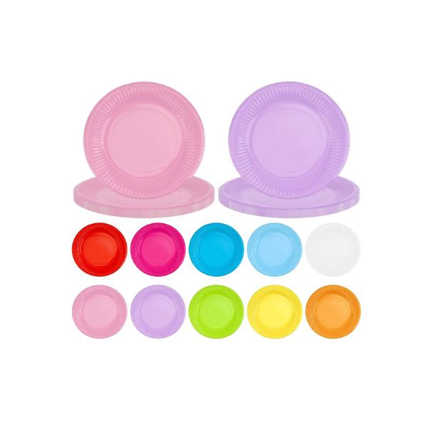 Piatti di Carta Gialli – 5 confezioni