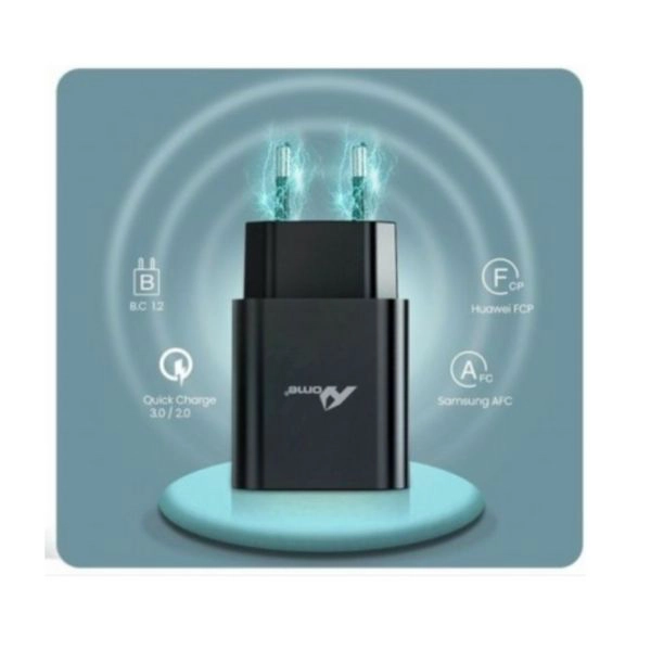 Adattatore FAST CHARGE TC-183 – Dual USB-A 22W 2.4A