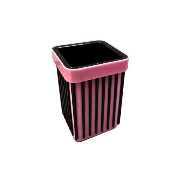 Portamatite Rettangolare Rosa e Nero