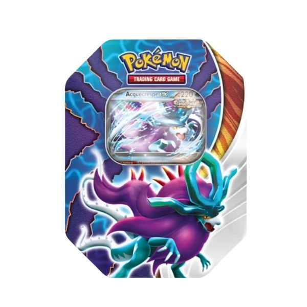 Tin da Collezione Acquecrespe Ex – Pokémon Scarlatto e Violetto Scontro Paradossale – Italiano