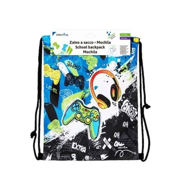 Sacca Zaino con Cordino - Gaming Edition