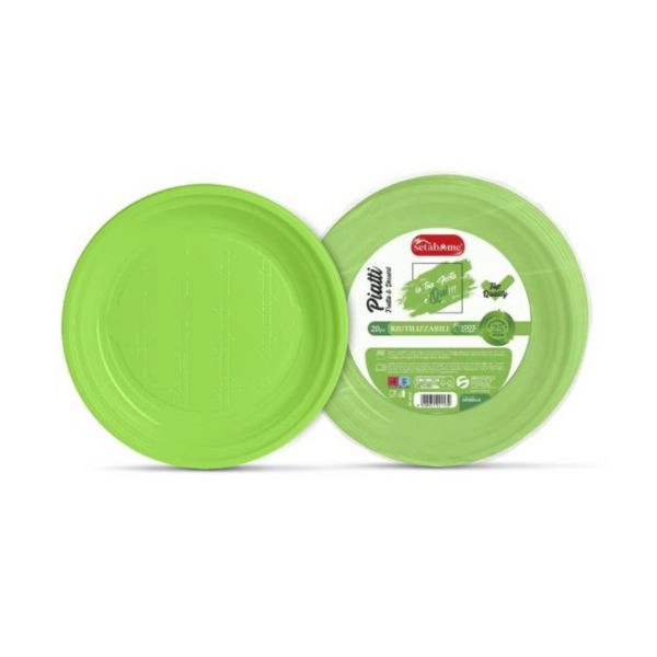 Piatti Monouso da Dolce e Frutta Verdi