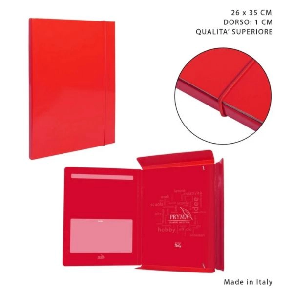 Pryma Cartella 3 Lembi con Elastico Tondo