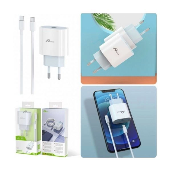 Set Caricatore Rapido Type-C a iPhone 20W – 3A