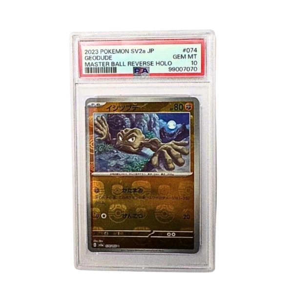 Geodude 074/165 Master Ball Reverse PSA 10 -
