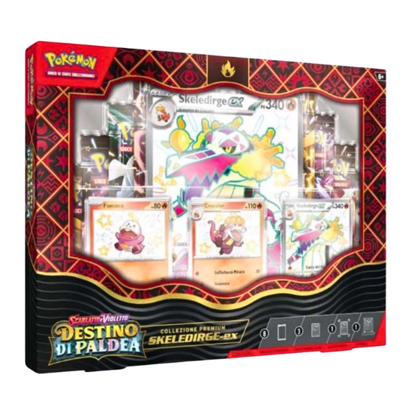 Box Pokémon Premium Destino di Paldea Skeledirge EX (ITA)