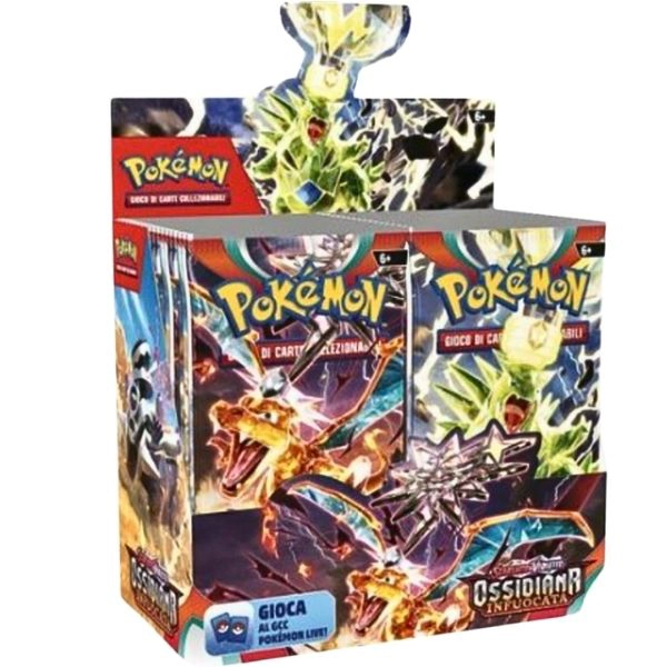 Display Box – Ossidiana Infuocata – Pokémon TCG – Italiano