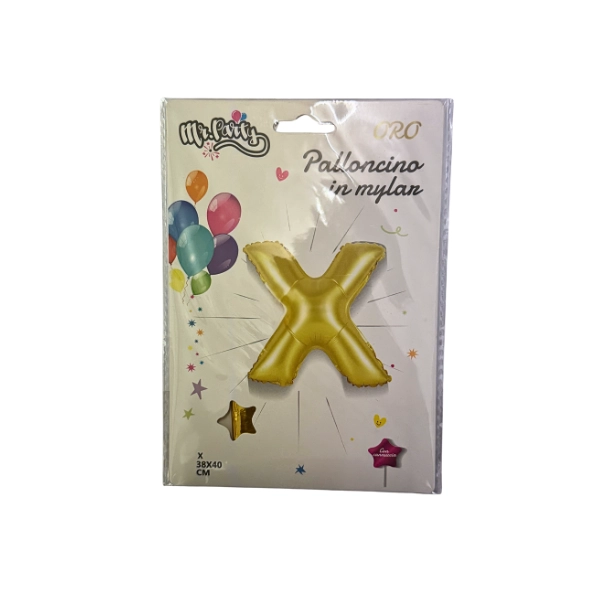 Palloncino Lettera X Oro
