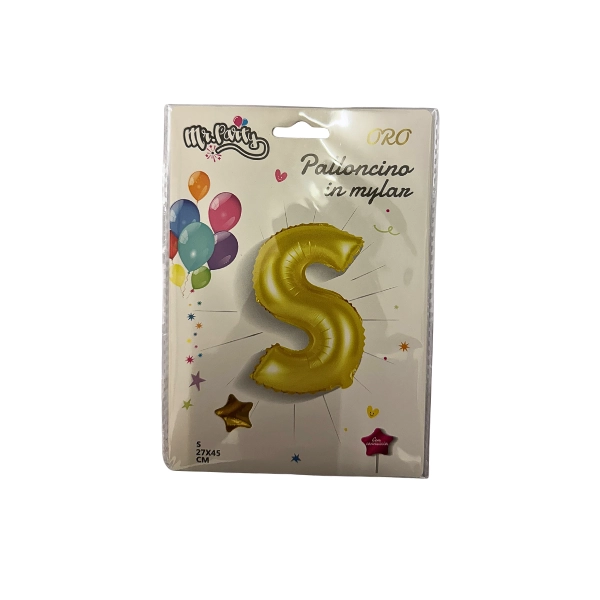 Palloncino Lettera S Oro