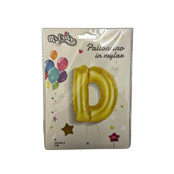 Palloncino Lettera D Oro