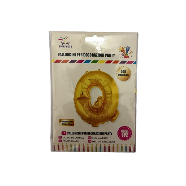 Palloncino Lettera O Oro