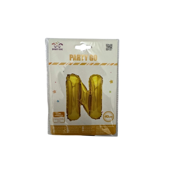 Palloncino Lettera N Oro